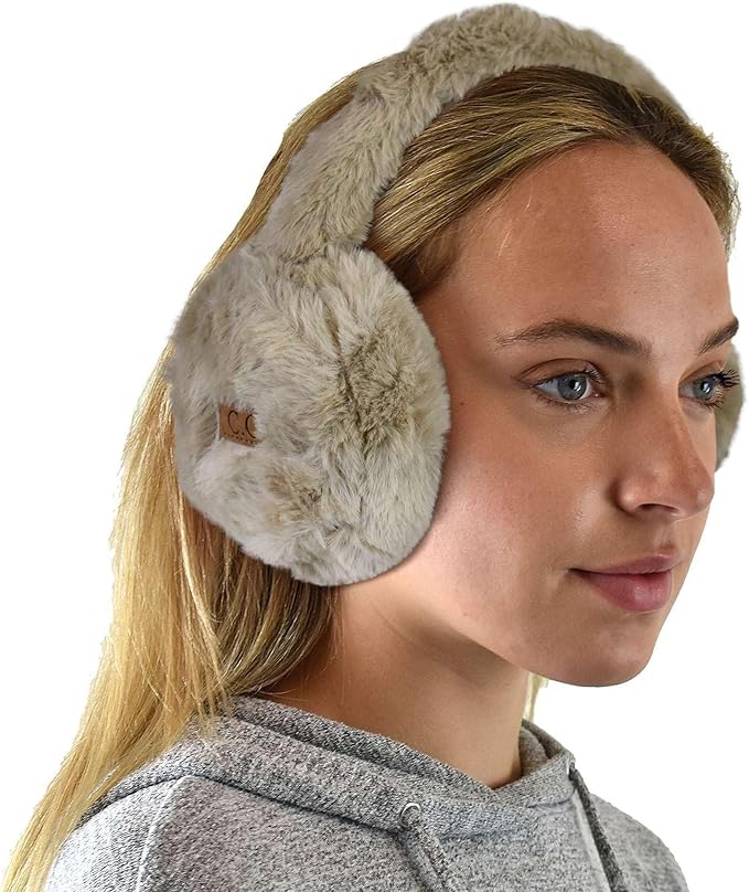 C.C Soft Winter Warm Adjustable Headband Ear Warmer Earmuffs