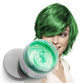 Green Hair Color Wax, Temporary Hair Cream for Party, Cosplay, Halloween, Daily Use, Date, Clubbing (4.23 oz)