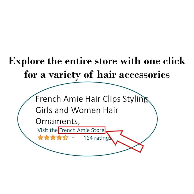 French Amie Ivory Handmade Curved Strong Grip Celluloid Automatic Volume Hair Clip Barrette (Ivory)
