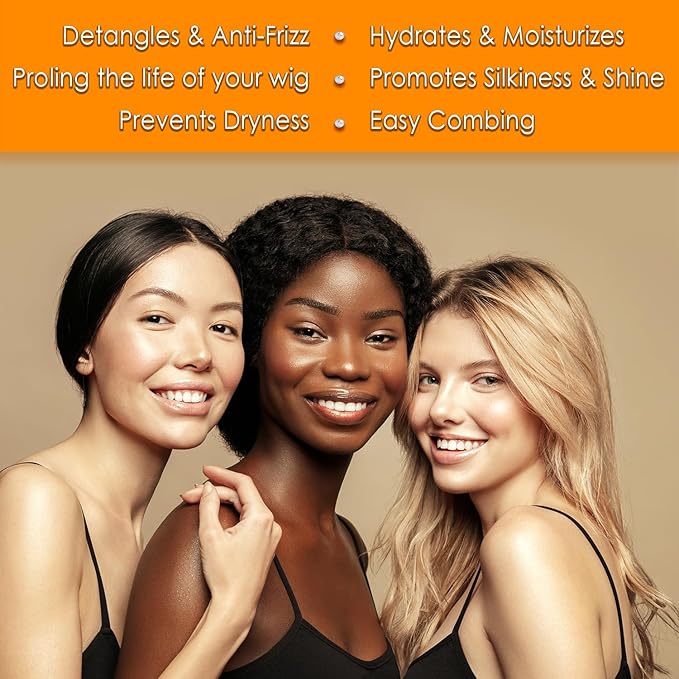 Awesome Human Hair Wig Shampoo, pH5, Just Soak, Wig Care, Adds Body & Volume, Freshness Feeling, 7 fl oz(1 set of 2)