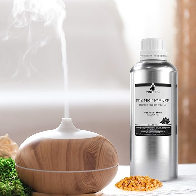 VINEVIDA Frankincense Essential Oil - 32 oz - Undiluted - DIY Candle Scents - Bulk for Soap Making
