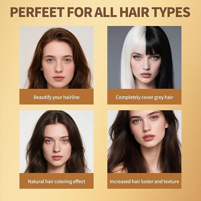 Gowwim Root Touch up Powder, Instantly Gray Hair Cover up Hairline Powder for Women & Men Waterproof and Sweatproof Root Cover Up Long-Lasting for Thinning & Loss Hair (black3, 7.5g)