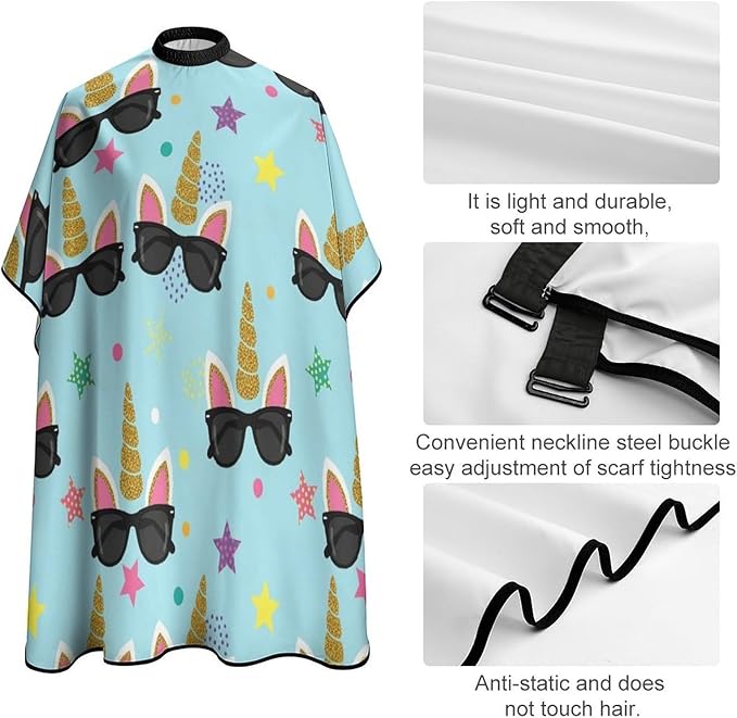 Hairdresser Cape with Neck Clasp for Coloring/Perming/Styling
