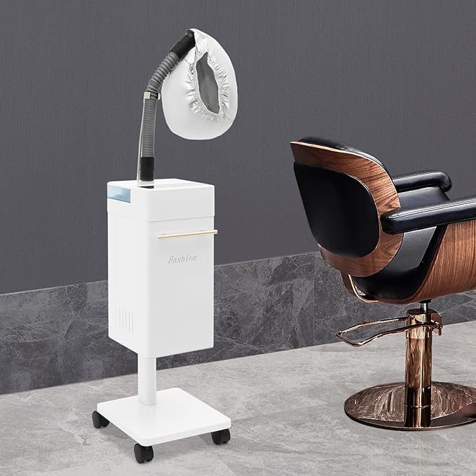 Professional Hair Steamer with Wheel, Nano Hair Steamers Processor, Stand Up Base Salon Spa Equipment, for Home, Hairdressing Salons, Beauty Hospitals