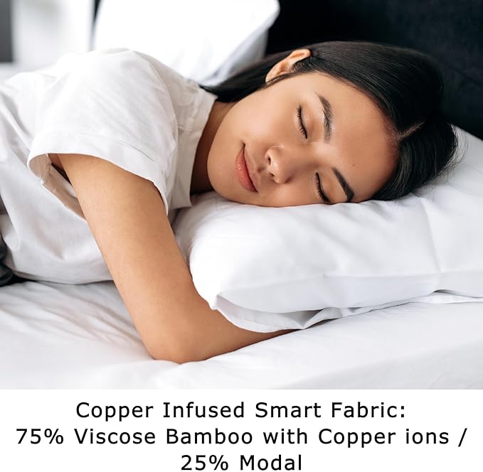 Anti Acne Pillowcase - Standard Size 26x20, Beige, Envelope Style - Oeko-TEX Certified - 75% Viscose Derived from Bamboo, 25% Modal for Smooth, Breathable, Moisture-Wicking Quality