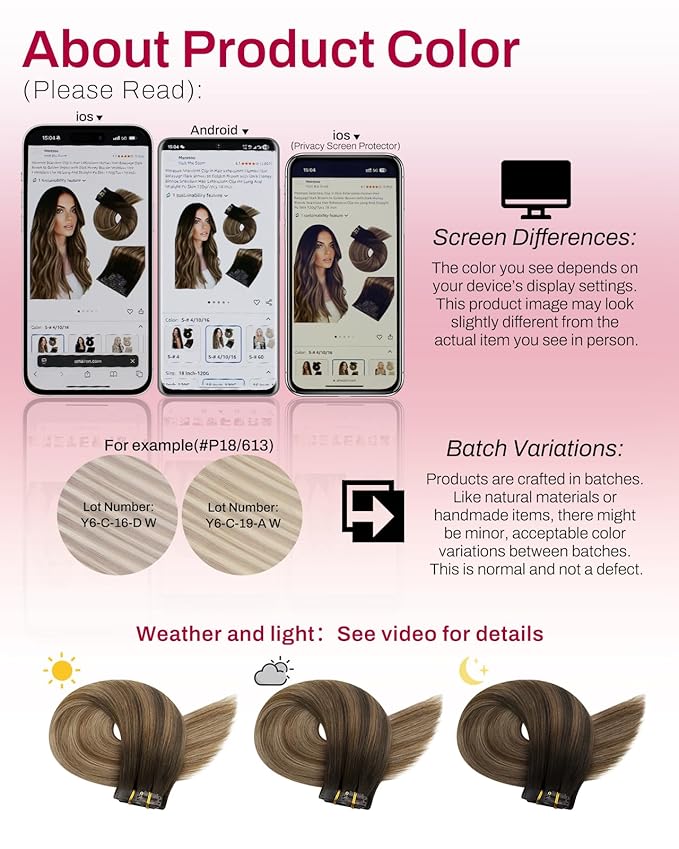 Moresoo Brown to Blonde Balayage Hair Extensions Seamless Clip in Hair Extensions Real Human Hair Dark Brown to Golden with Dark Honey Blonde Clip ins Human Hair for Women 135g/7pcs 18in