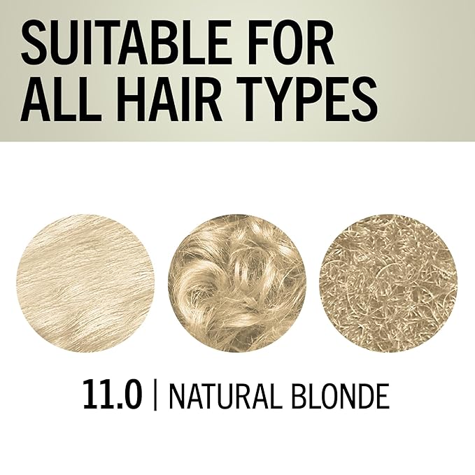 Schwarzkopf Keratin Blonde Hair Dye, 11 High Lift Natural Blonde, Professional Quality Permanent Hair Color, Bond Enforcing System, Pre-Color Serum & Purple Conditioner Included