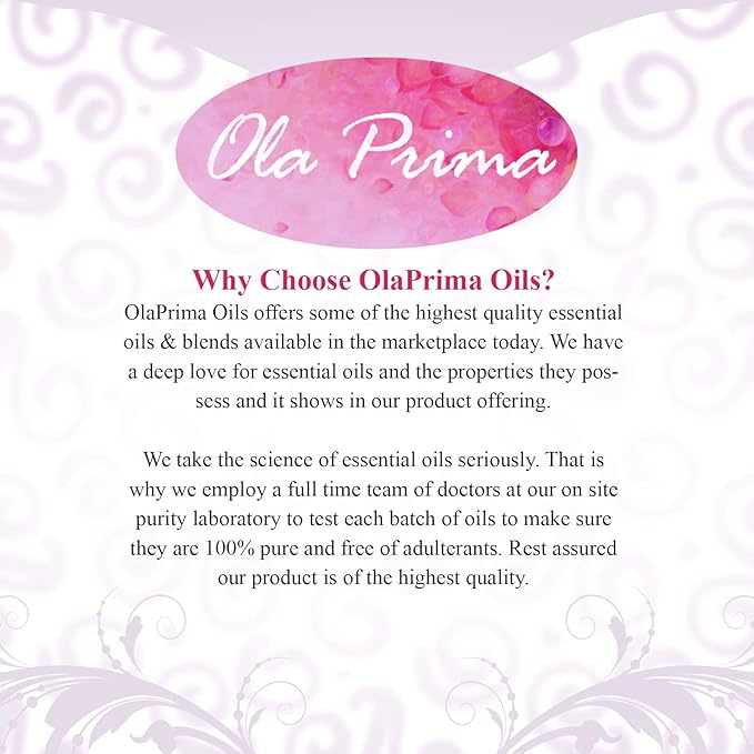 Ola Prima Lemongrass Essential Oil 4 oz Lemon Grass Essential Aromatherapy Oil for Skin, Hair and Diffuser