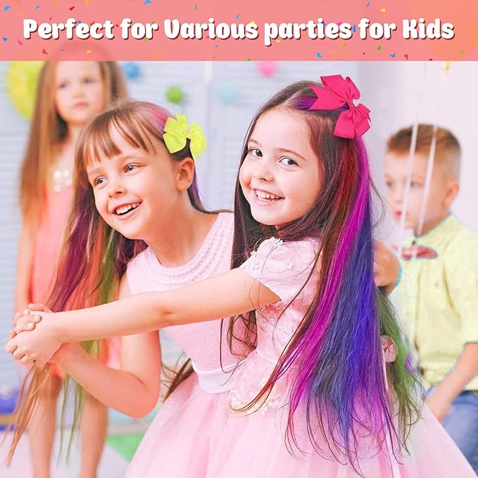 New Hair Chalk Comb Temporary Hair Color Dye for Girls Kids with Light Color Hair, Washable Hair Chalk for Girls Age 4 5 6 7 8 9 10 Birthday Cosplay DIY, St. Patrick's Day (Green)