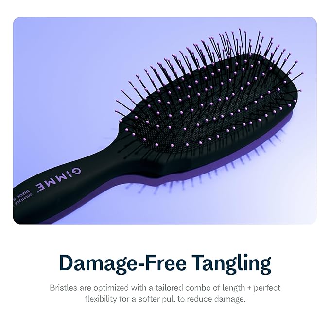 Gimme Beauty Detangling Brush - For All Hair Types - Paddle Scalp Brush - Thick Hair