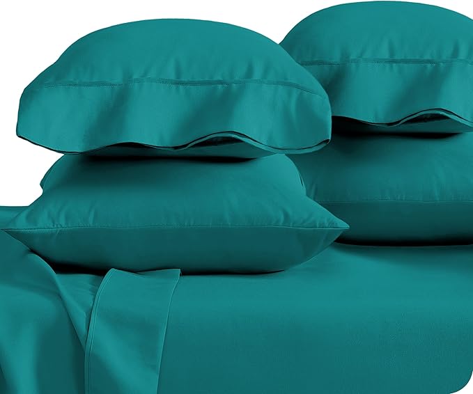 Bare Home Microfiber King Pillowcase Set of 4 - Emerald, 20x40