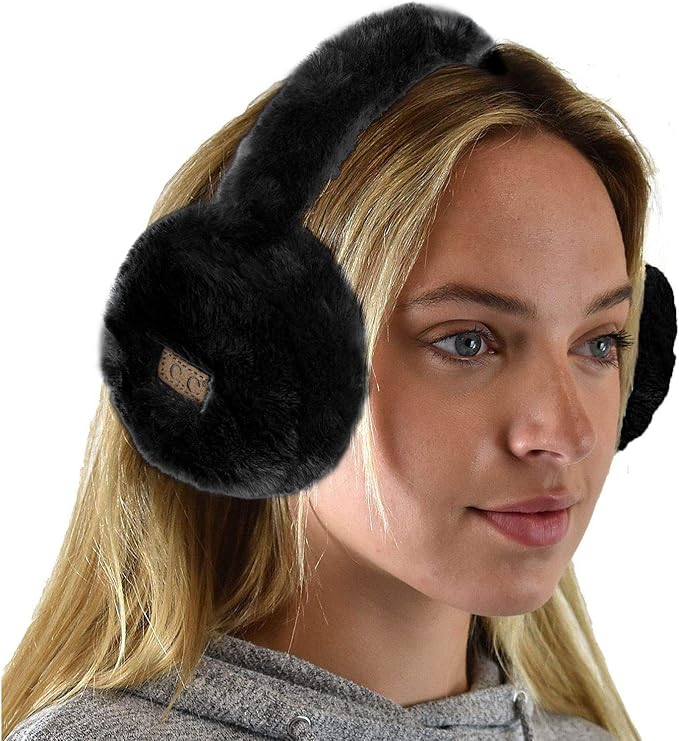 C.C Soft Winter Warm Adjustable Headband Ear Warmer Earmuffs