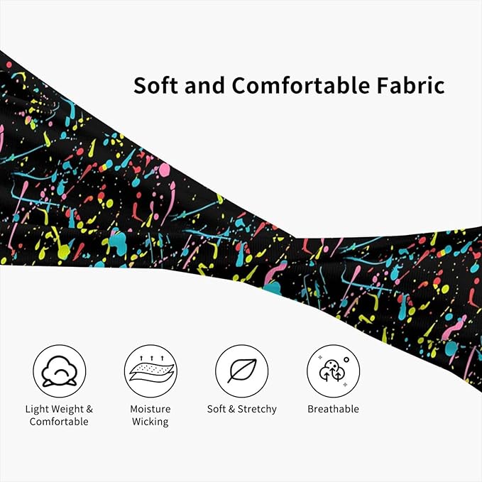 Sports Sweatband for Men and Women, Sweat-Absorbing Headbands for Moisture Wicking, Suitable for Fitness Running Cycling Hiking Yoga Football Exercise
