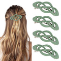 Green Hair Barrettes for Women 4packs Hair Clips French Hair Barrette Clip Green Accessories for Women Girls