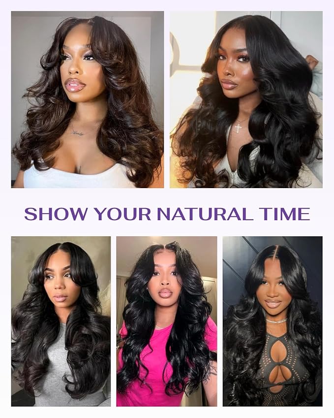 13x6 SKINLIKE Real HD Lace Frontal Wig, 180% Density Ultra-fitted 0.10mm Thin Invisible HD Lace Wig Pre-plucked Hairline Bleached Knots Virgin Human Hair Wigs Body Wave 30 Inch
