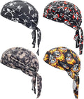 Doo Rags Beanie Hats Skull Caps Dew Rag Bandana Helmet Liner Motorcycle Cycling Cap Do Rag Headwrap for Men and Women