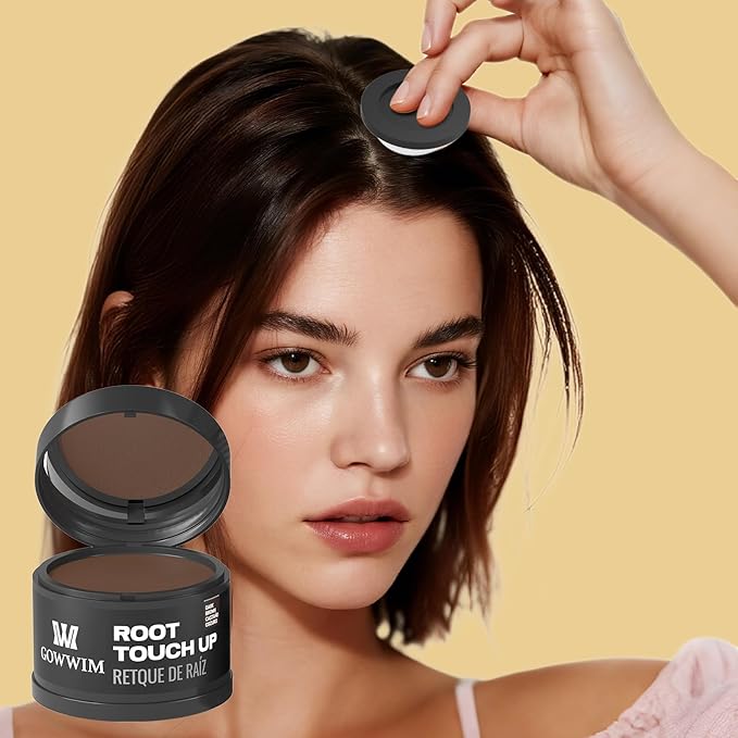 Hairline Powder (Black) Hair Color Shadow, Instantly Cover Gray Hair, Touch-Up for Thin Hair - 4g
