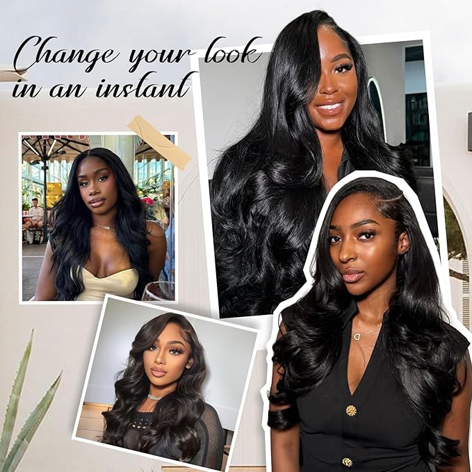 13x4 Full Frontal SKINLIKE Real HD Lace Wig 200% Density Body Wave Human Hair Vivid Pre-Plucked Hairline Bleached All Knots 0.10mm Ultra-thin Invisible Swiss HD Lace Front Wigs Frayed Ends 22 Inch