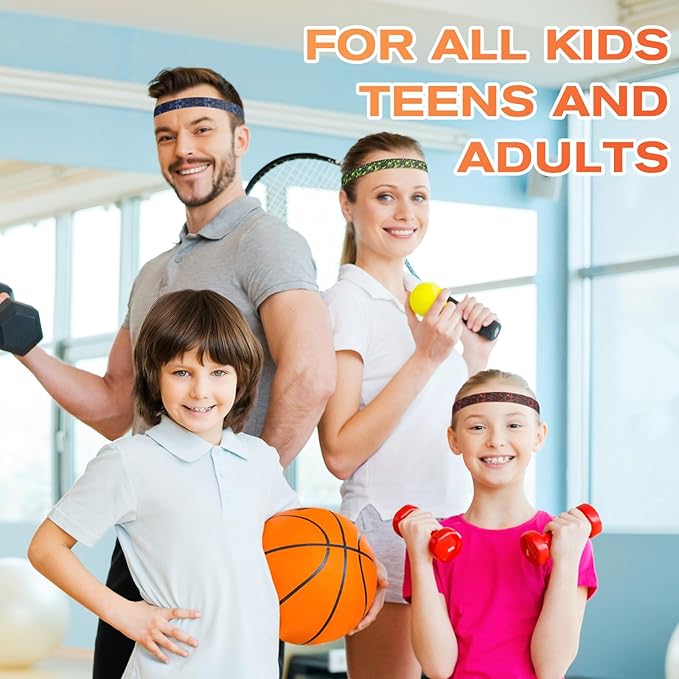 Headbands for Women, 5 PCS Unisex Sports Hair Band, Thin Hair Band Boys & Children, Elastic Headband Men's Sports Non-Slip Headbands, Thin Hair Bands for Football, Yoga, Running