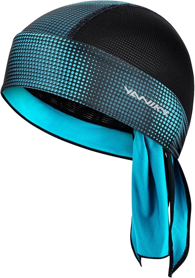 Bandanas Skull Caps for Men, Women Skull Cap Helmet Liner Cycling Hat Durags Motorcycle Bandana Sweat Wicking Do Rag