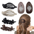 Matte Flat Hair Clips for Women, 3 Styles Non-slip Flat Claw Clips for Thick or Thin Hair, for Curly Straight Duckbills Flat Hairs Clips For Women & Girls