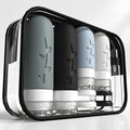 16 Pack Travel Bottles Set - TSA Approved Leak Proof Silicone Squeezable Containers for Toiletries, Conditioner, Shampoo, Lotion & Body Wash Accessories (Black)