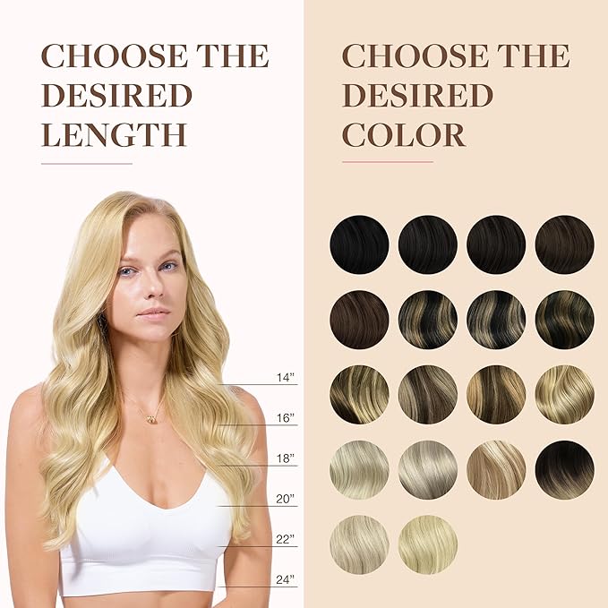 GOO GOO Clip in Hair Extensions Real Human Hair, Remy Human Hair Extensions Clip ins for Women, Natural Human Hair, 22inch 160g 7Pcs, #18D/22F Dirty Blonde Highlights