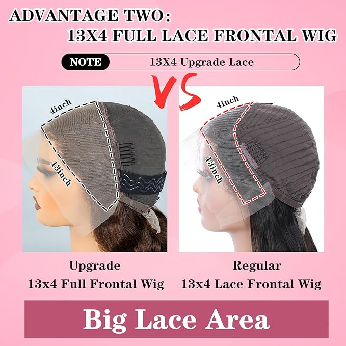 MEIMEI 30 Inch 250% Density HD Full Lace Front Wigs Human Hair Loose Deep Wave Chocolate Brown 15A Grade Real Full Large Lace Space Brown 13x4 Loose Wave Lace Frontal Wigs Human Hair Pre Plucked