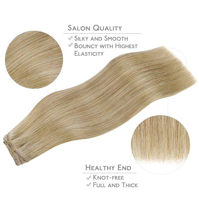 WENNALIFE Clip in Hair Extensions Real Human Hair, 24 Inch 120g 7pcs Clip in Hair Extensions Real Human Hair, Mixed Multi-tone Ash Brown Human Hair Remy Hair