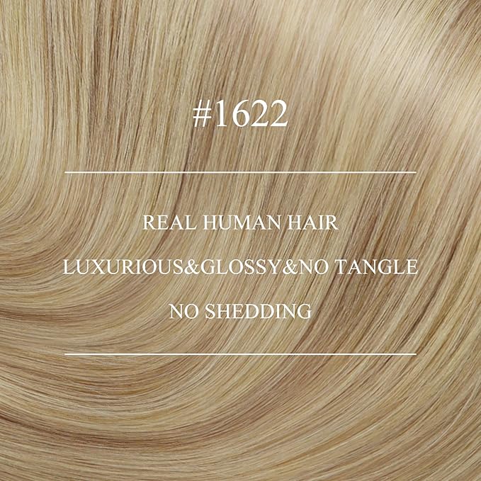 YoungSee Human Hair Nano Extensions Blonde Highlight Nano Human Hair Extensions for Women Nano Tips Real Hair Extension Natural 20inch 50g/50s Invisible Nanolink Hair Blonde Adding Length