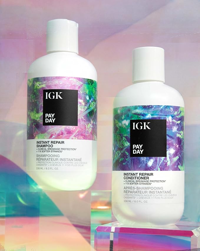 IGK PAY DAY Instant Repair Conditioner Liter | Bond-Building + Damage Repair | Vegan + Cruelty Free | 33.8 Oz