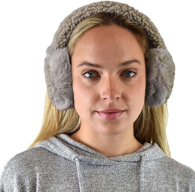 C.C Soft Winter Warm Adjustable Headband Ear Warmer Earmuffs
