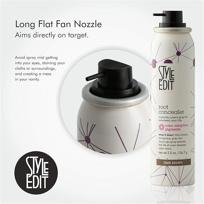 Style Edit Root Concealer Dark Brown 2 oz. (Pack of 3)