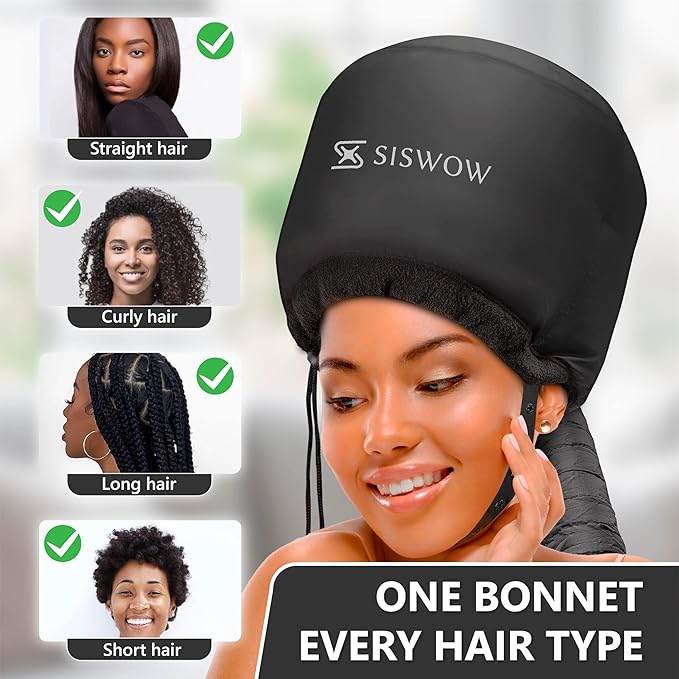 Net Plopping Cap for Drying Curly Hair - Hair Dryer Bonnet Diffuser Cap for Curly, Speeds Up Drying Time, Safety Deep Conditioning at Home - Portable, Adjustable for Natural Curly Hair Women