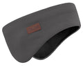 Winter Ear Warmer Headband for Men Women Double-Layer Knit Ear Muffs Cover with Fuzzy Lining for Running and Cycling (Dark Grey, One Size)
