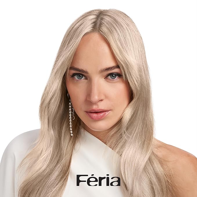 L'Oreal Paris Feria Long-Lasting Anti Brass Power Hair Toner, Ammonia Free Demi Permanent Hair Color, Pearl Blonde Hair Toner, 1 Application (Pack of 2)