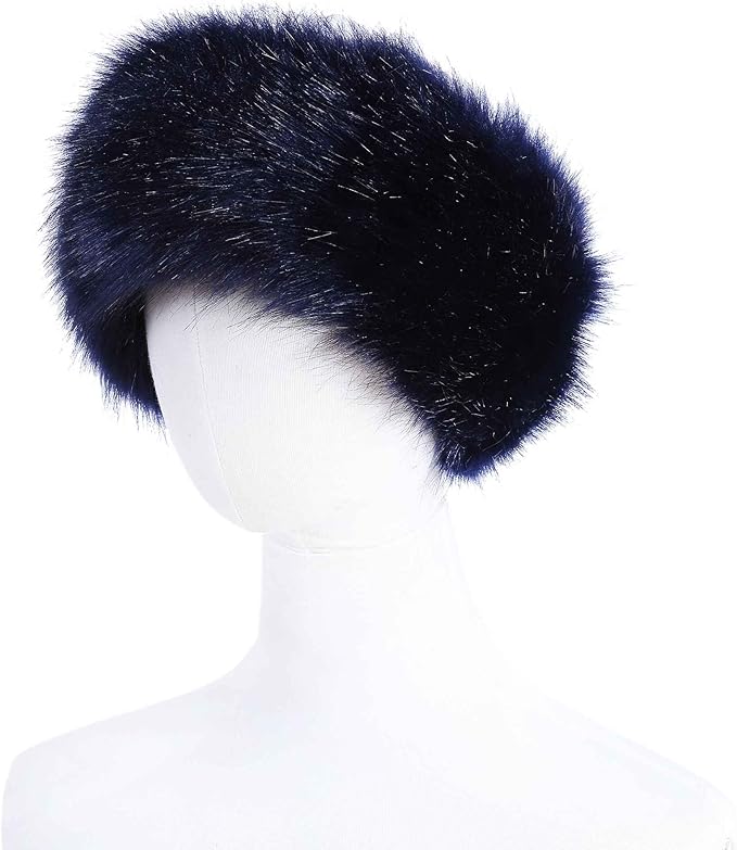 sy soul young Faux Fur Headband with Elastic for Women's Winter Earwarmer Earmuff