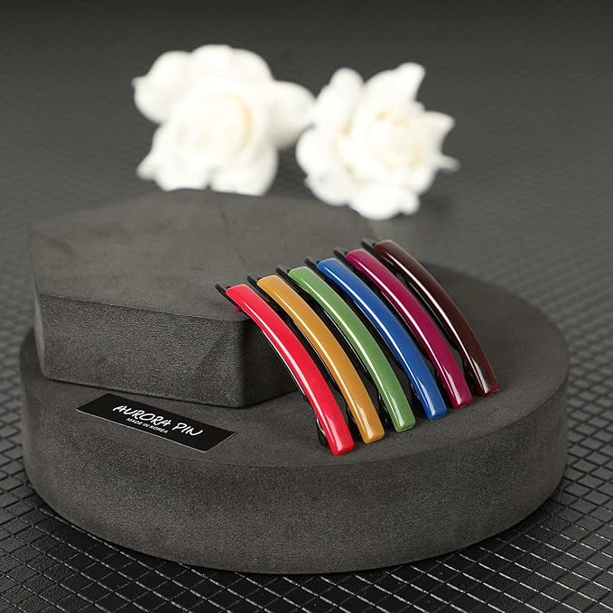 12pcs Hair Barrettes Set for Women and Girls, Hair Clips for Thick Thin Fine Hair, Non-metal Hair Accessories, Non-Slip Grip Handmade Snap Hairpin, BPA Free