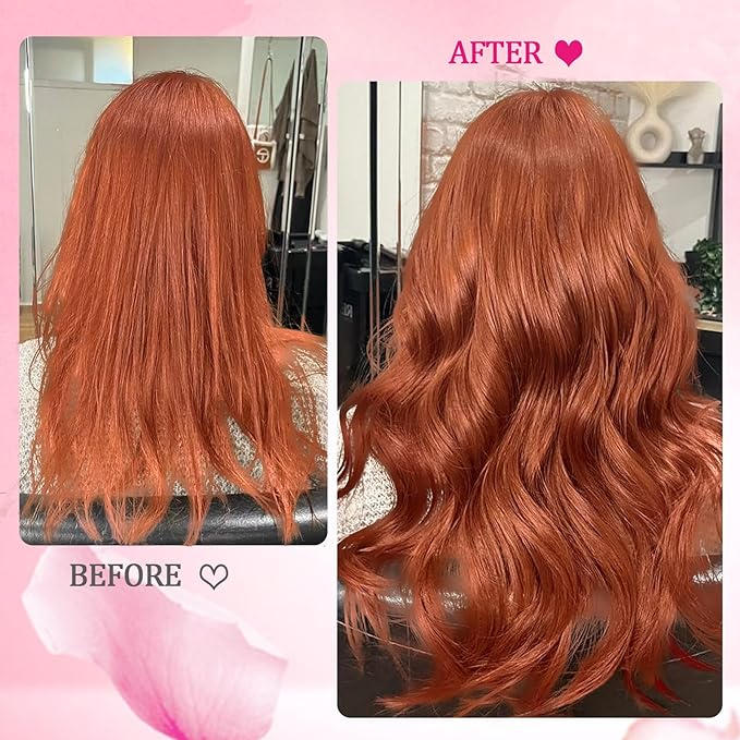 Copper Human Hair Clip in Extensions Colorful 8pcs 120g Seamless Clip in Hair Extensions Ginger Real Hair Extensions Clip Ins Human Hair for Women Soft Straight Extensions Thick End 22inch