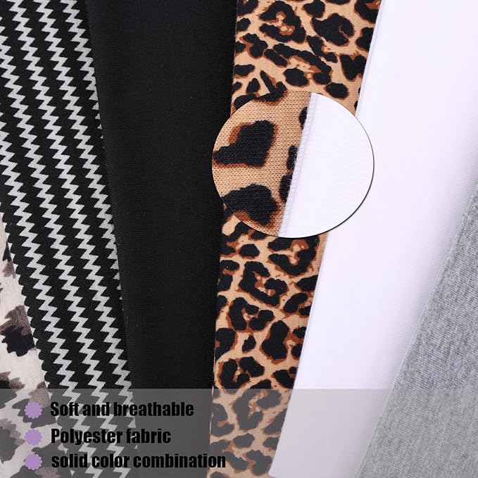 6 Packs Boho Headbands For Women Fashion Hair Bands For Women's Hair Wide Headband Yoga Workout Head Bands Non Slip Hair Accessories Band