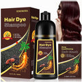 Hair Dye Shampoo in Dark Wine Red - Washes In Rich Color, Easy At-Home Color Shampoo Hair Dye for Women & Men, 3-in-1 Hair Color & Care for Natural-Looking Gray Coverage, Instant & Long-Lasting, 500ml