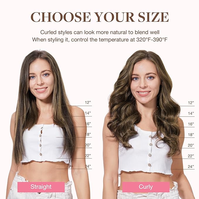 GOO GOO Clip in Hair Extensions Real Human Hair, Remy Human Hair Extensions Clip ins for Women, Natural Human Hair, 22inch 120g 7Pcs, 4/18 Balayage Chocolate Brown Highlighted Dirty Blonde