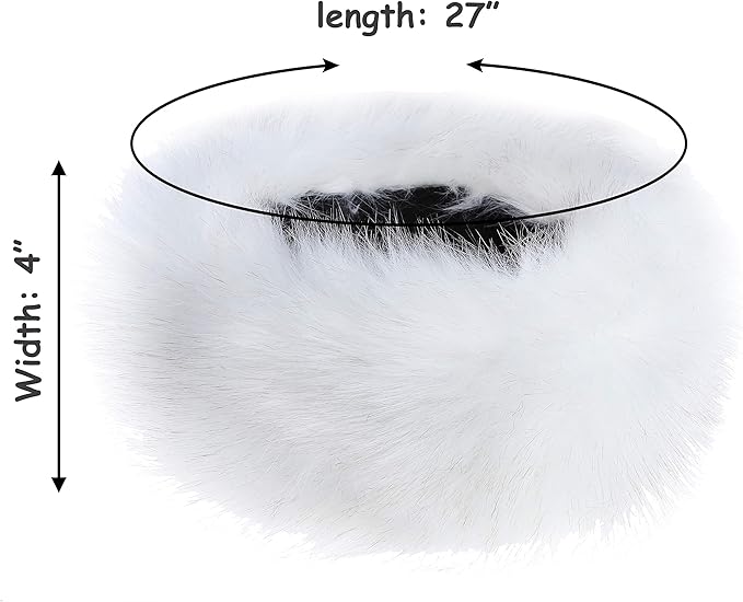 sy soul young Faux Fur Headband with Elastic for Women's Winter Earwarmer Earmuff