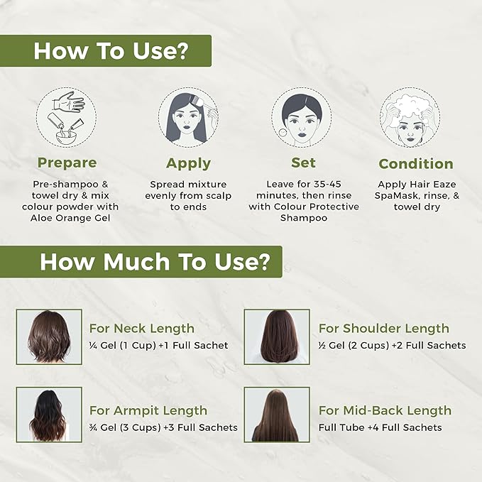 Indus Valley Natural Organic Damage Free Gel Hair Color | Ammonia Free, Vegan & Cruelty Free | Up to 100% Gray Coverage, Long Lasting Results |Medium Brown 4.0 (20gram+200ml)