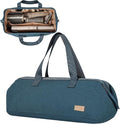 NISHEL Hair Tools Travel Carrying Bag, Portable Hair Air Wrap Dryer Case, Hair Dryer/Curling Iron/Airstraight Attachment Organizer, Lake-Blue