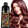Hair Dye Shampoo 3 in 1, Burgundy Hair Dye for Men Women, Instant Wine Red Hair Color for All Hair Types, Easy to Use, Champu Para Canas Shampoo Dye, 16.9Fl Oz (Wine red)