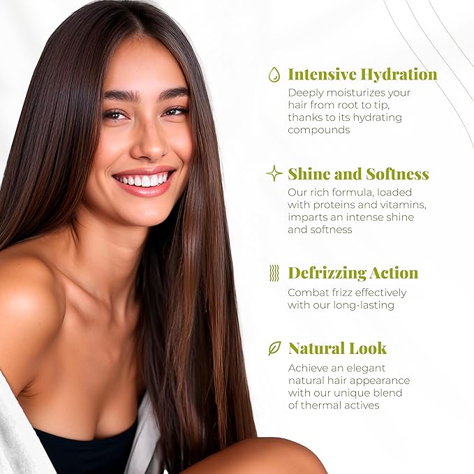 Expert Hair Bio Protein Organic Brazilian Keratin Treatment - Formaldehyde-Free Hair Straightening, Keratina Brasileña, 2x100ml/6.76oz