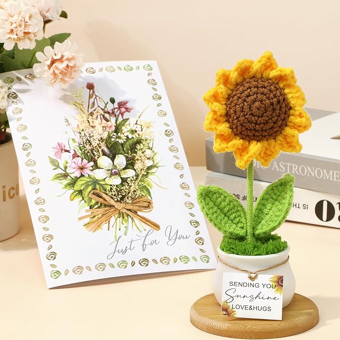Self Care Gifts for Women Birthday, Get Well Soon Gift Baskets for Women Spa Care Package, Inspirational Thinking of You Sending Sunshine Sunflower Gifts, Sympathy Christmas Gift Ideas for Mom Friend