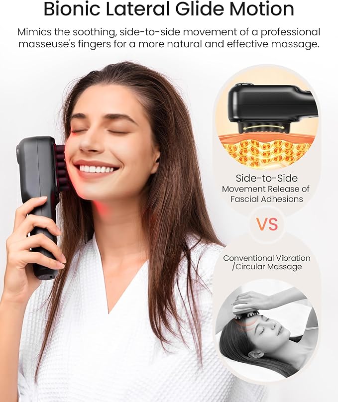 NAPRE Electric Scalp Massager,Head & Hair Massager Scalp Stress Relax,Cordless Handheld Muscle Massager with Horizontal Vibration-5 Speed 2400 RPM for Face,Neck,Shoulder & Body,Includes Charging Dock