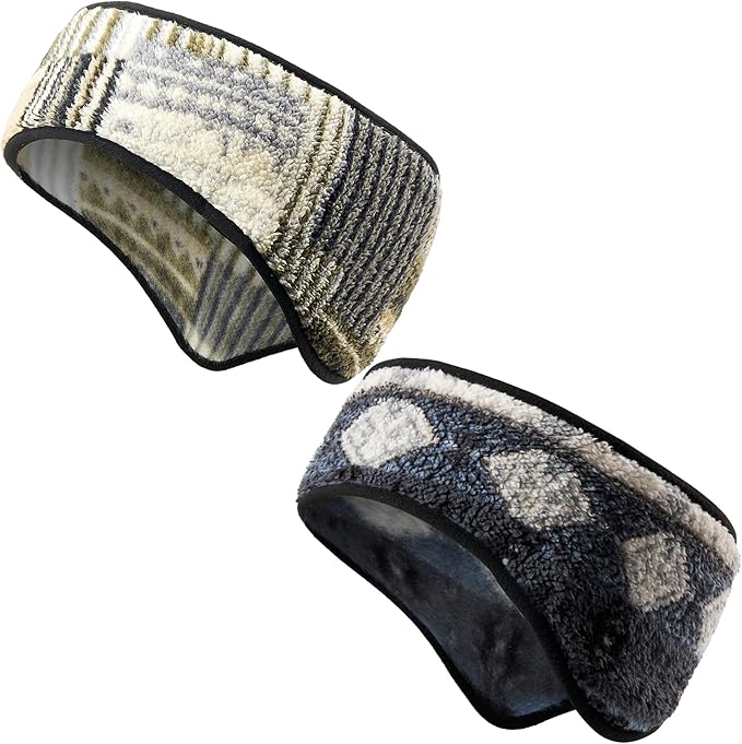Ear Warmer Headband for Winter Cold Weather Running Ski Outdoor 2 Pack